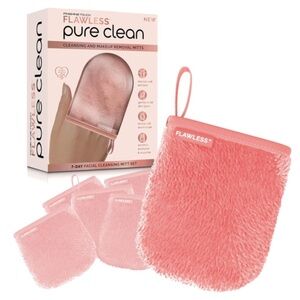 NIB - Finishing Touch Flawless - Pure Clean - 7 Day Facial Cleansing Mitt Set